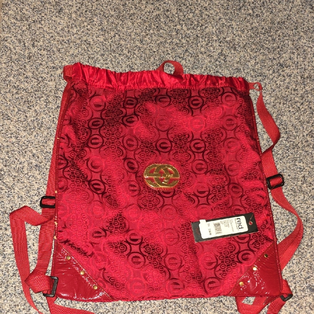 Red Drawstring Backpack